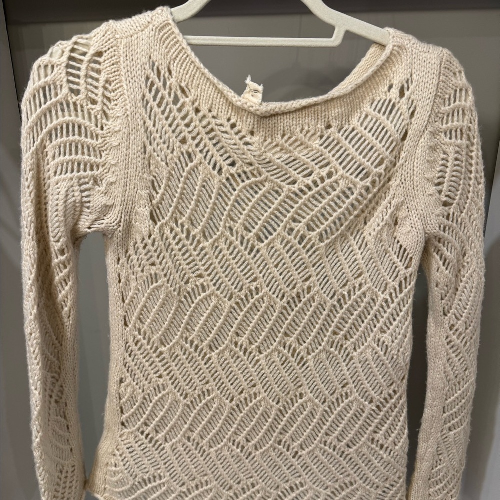 Angel of the North Cream Sweater in XS